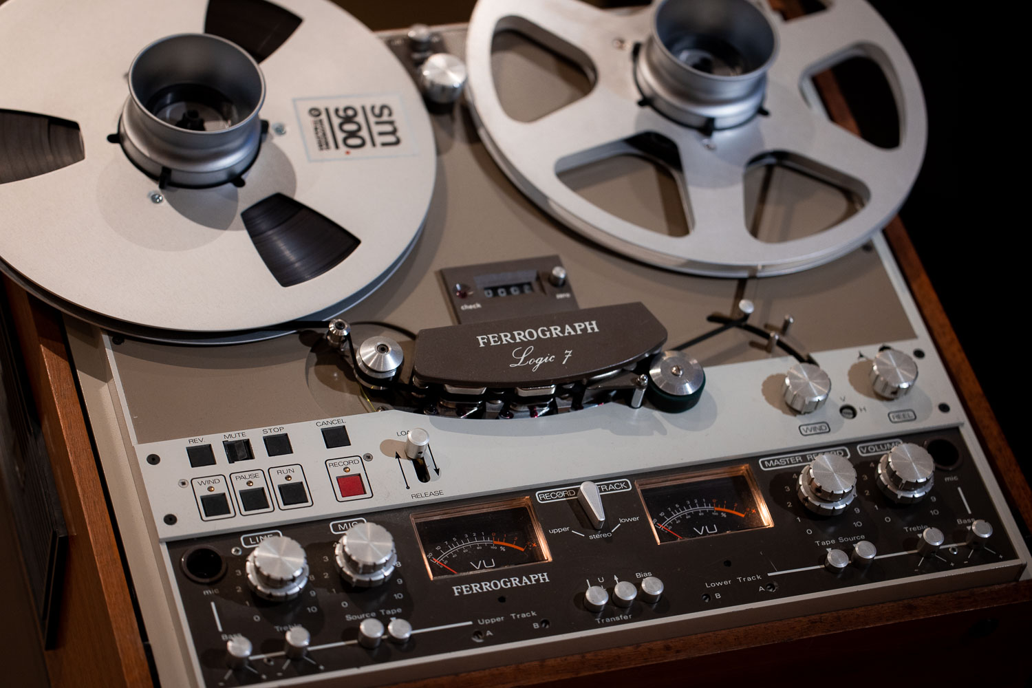 Bandmaschine im Tonstudio Rockmöhre