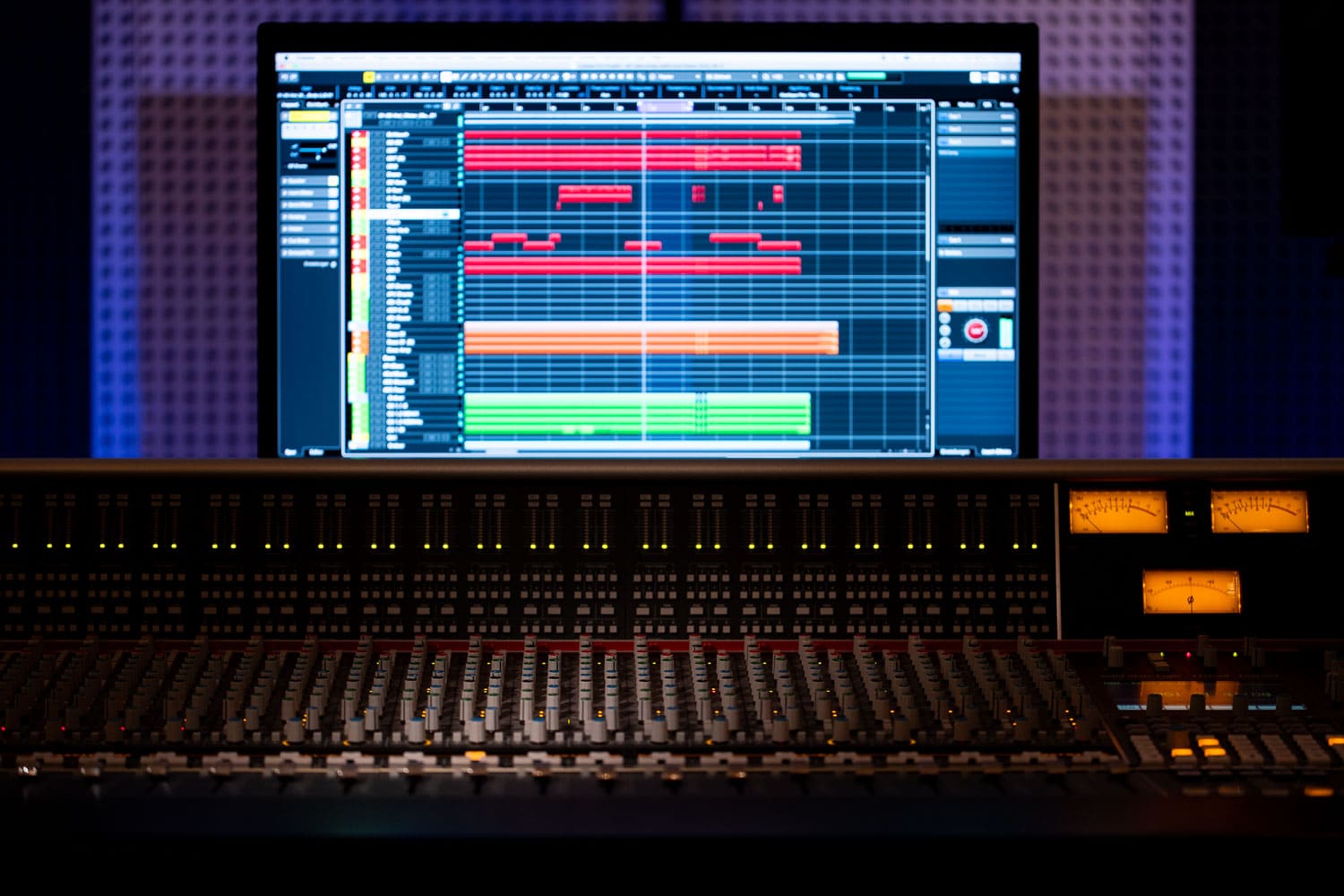 SSL Mischpult und Cubase im Tonstudio Rockmöhre.