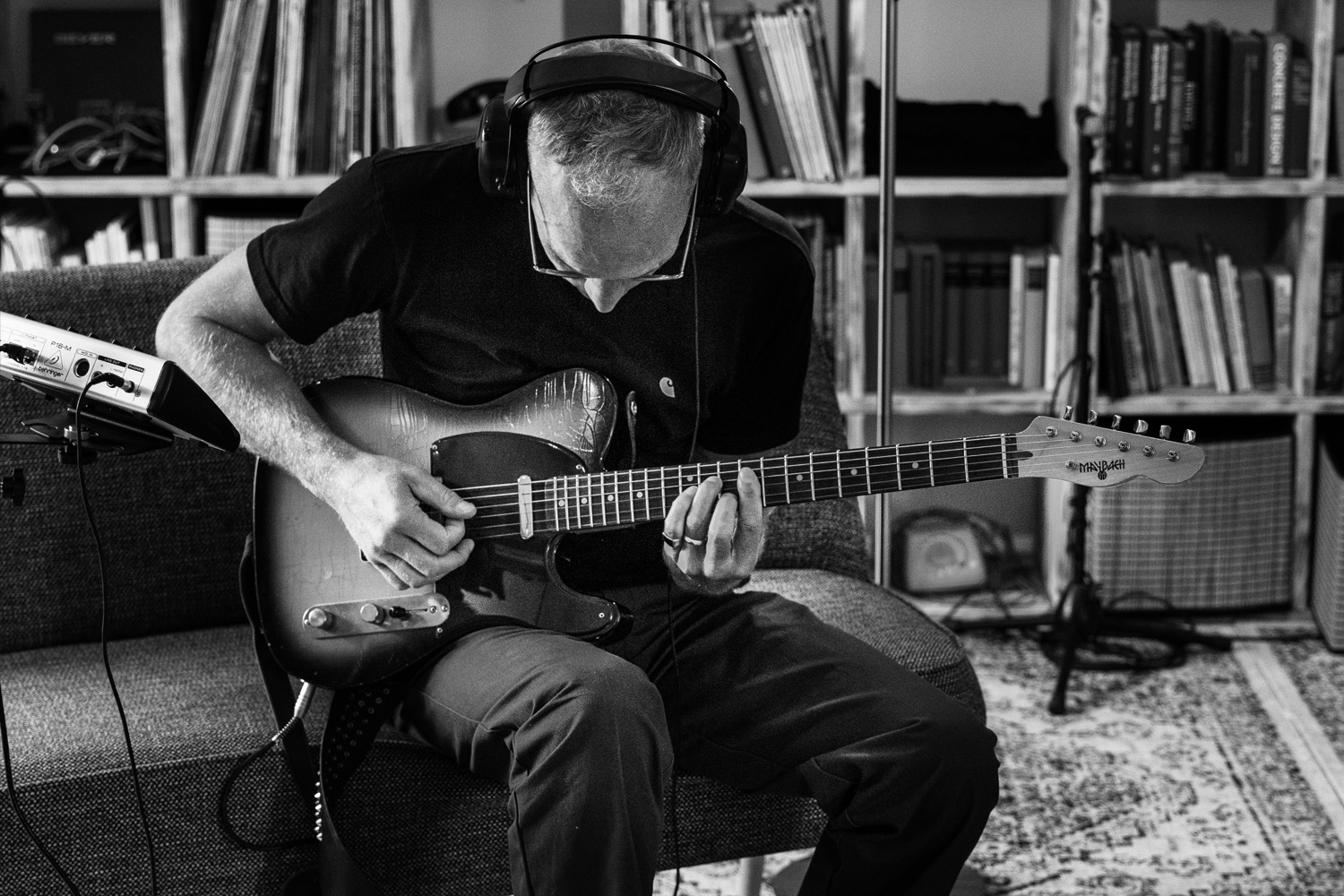 Musiker beim Recording im Tonstudio Rockmöhre.