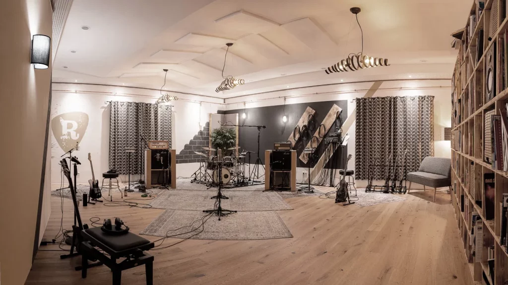 Großer Aufnahmeraum im Rockmöhre Tonstudio bei Göttingen